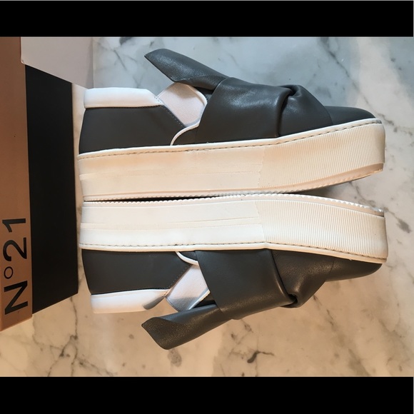 No. 21 Slip on Platform Bow/Knot Sneaker Leather - Picture 7 of 8